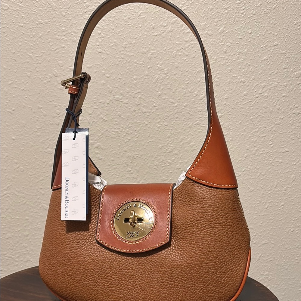 Dooney & Bourke Tan Leather Shoulder Bag
